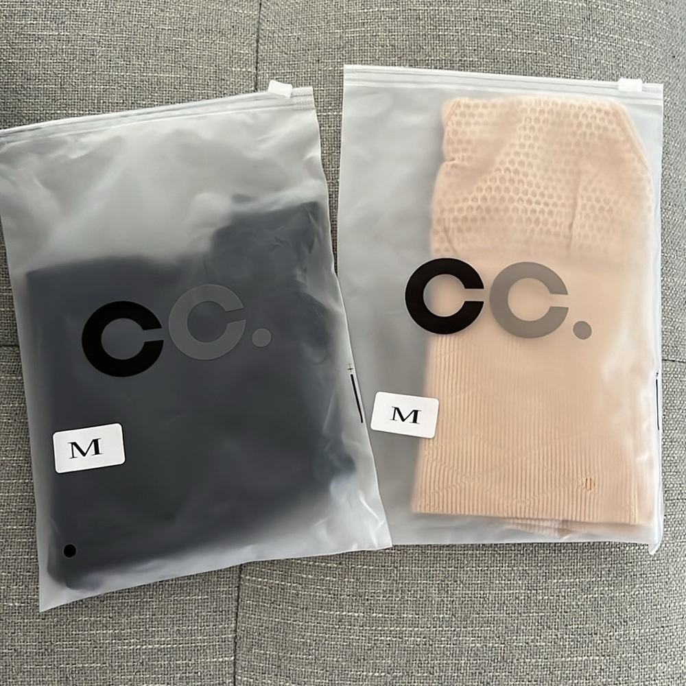 Set of Two ComfyCo tummy sculpting control thong medium